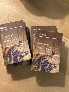 Westin Sleep Well Lavender Balm -Bundle of 4, 3ml Each Baume Lavande Dormez Bien